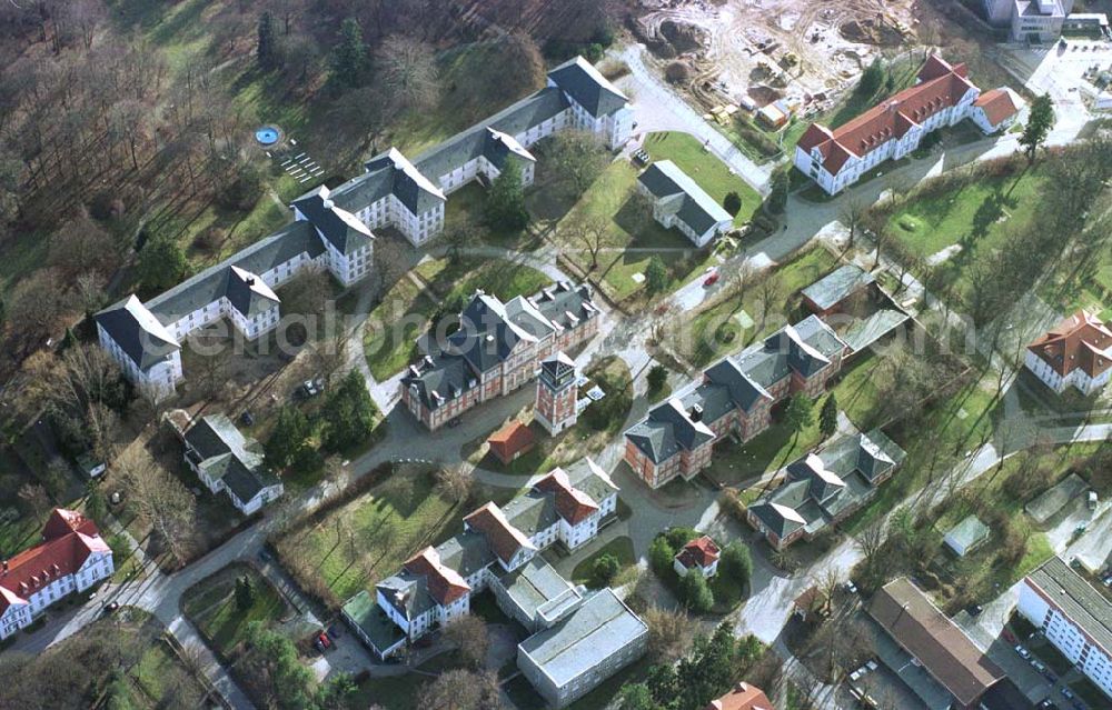 Aerial image Schwerin / MV - Erweiterungsbau der Klinik Schwerin in der Wismarschen Straße 397 in 19055 Schwerin.