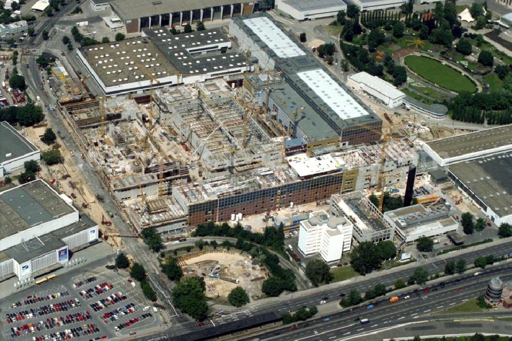 Aerial photograph Berlin / Charlottenburg - Erweiterungsbau am Messegelände beim Berliner Funkturm in Berlin Charlottenburg 1995