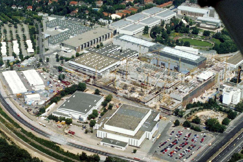 Berlin / Charlottenburg from the bird's eye view: Erweiterungsbau am Messegelände beim Berliner Funkturm in Berlin Charlottenburg 1995