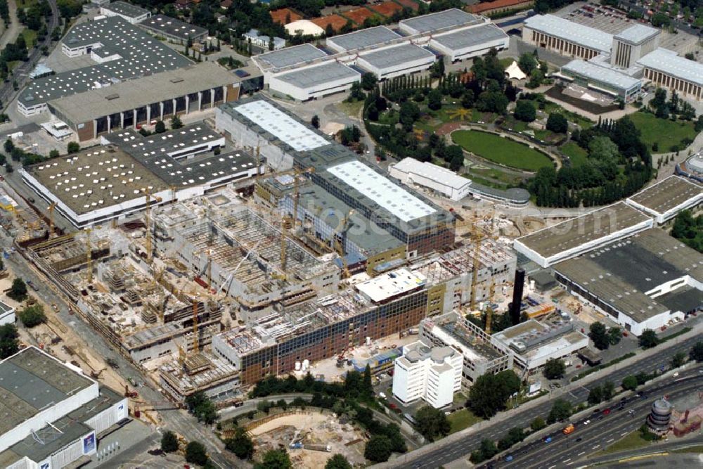 Aerial image Berlin / Charlottenburg - Erweiterungsbau am Messegelände beim Berliner Funkturm in Berlin Charlottenburg 1995