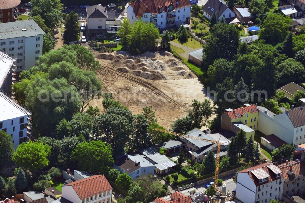 Bernau from the bird's eye view: Extension to the senior citizen center Regine Hildebrandt in Bernau in Brandenburg