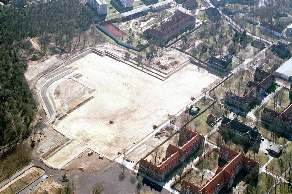 Berlin - Buch from above - Erweiterungsbaustelle der HELIOS-Kliniken AG am Klinikum Berlin-Buch