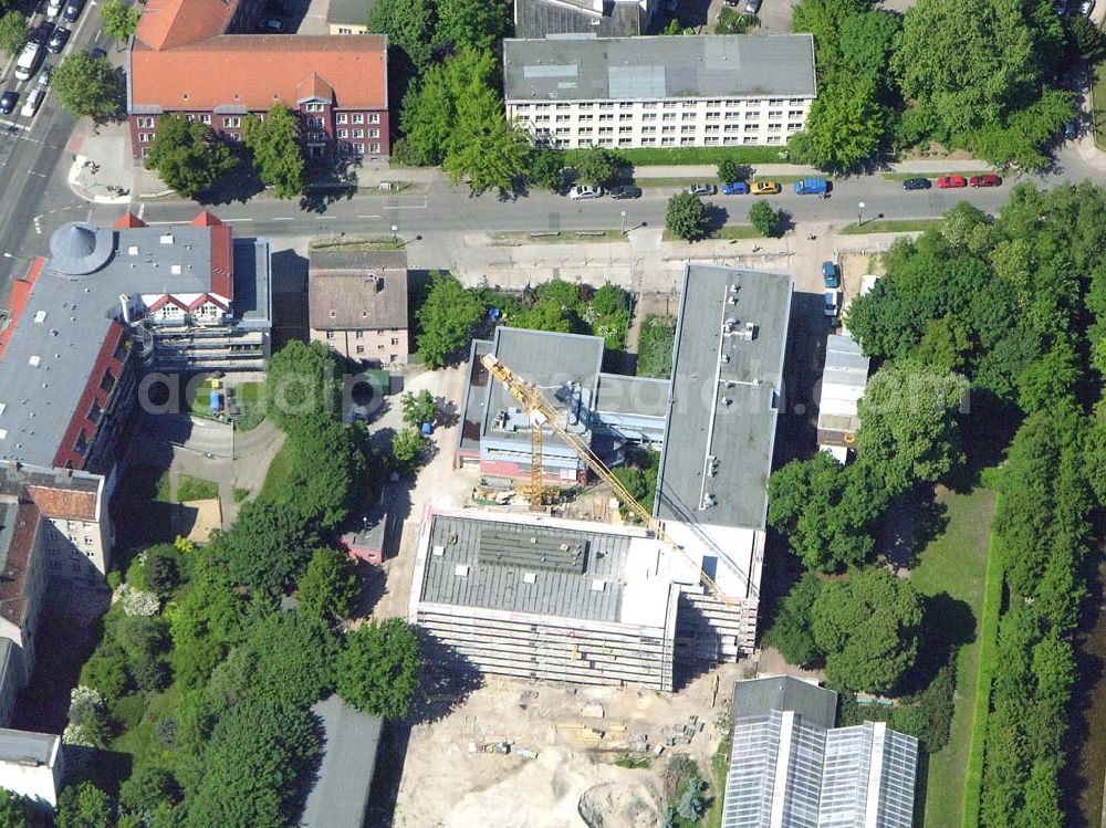 Aerial image Berlin - Lichtenberg - Erweiterungsbaustelle am Institut für Zoo- und Wildtierforschung IZW an der Alfred-Kowalke-Strasse 28 10315 Berlin