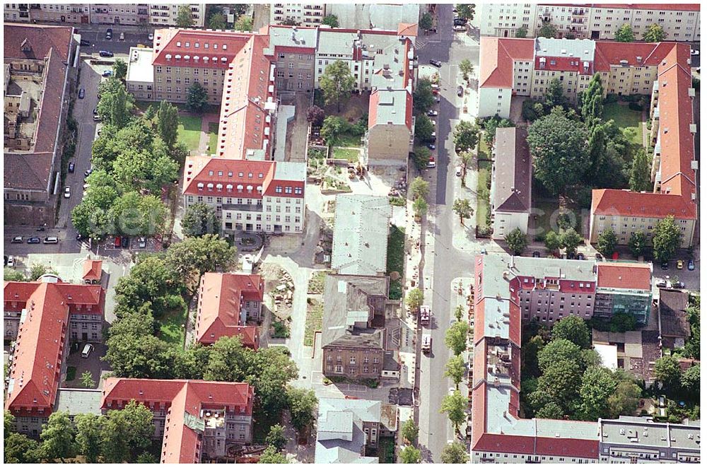 Berlin Lichtenberg from the bird's eye view: Erweiterungsbaustelle Krankenhaus Lichtenberg