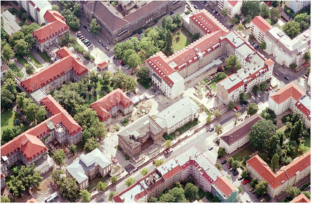 Aerial photograph Berlin Lichtenberg - Erweiterungsbaustelle Krankenhaus Lichtenberg