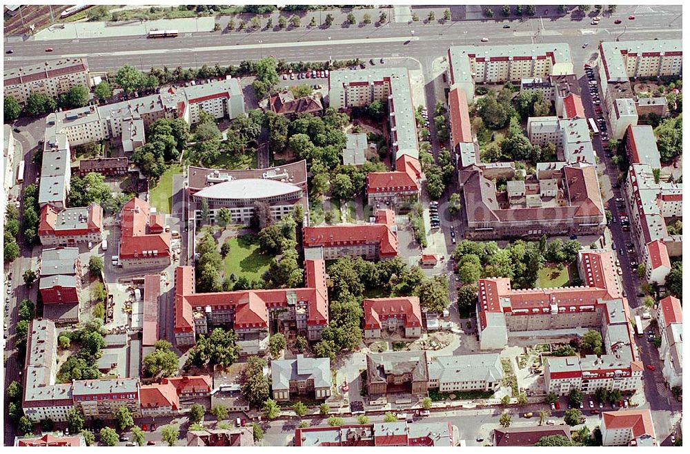 Berlin Lichtenberg from the bird's eye view: Erweiterungsbaustelle Krankenhaus Lichtenberg