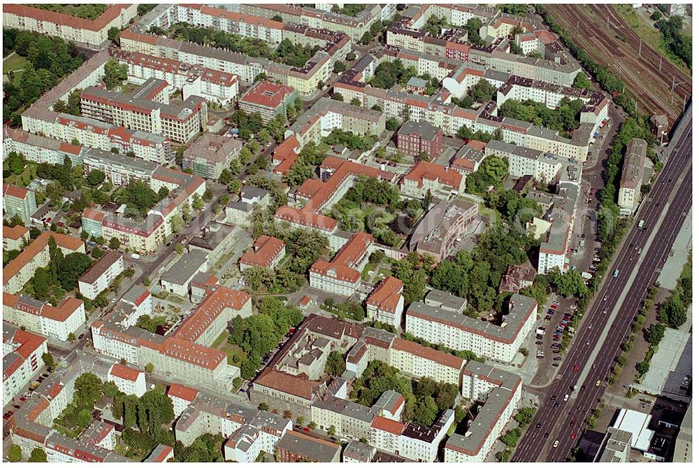 Berlin Lichtenberg from the bird's eye view: Erweiterungsbaustelle Krankenhaus Lichtenberg