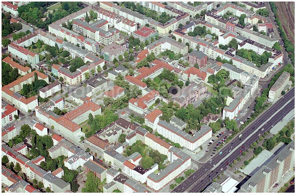 Aerial image Berlin Lichtenberg - Erweiterungsbaustelle Krankenhaus Lichtenberg