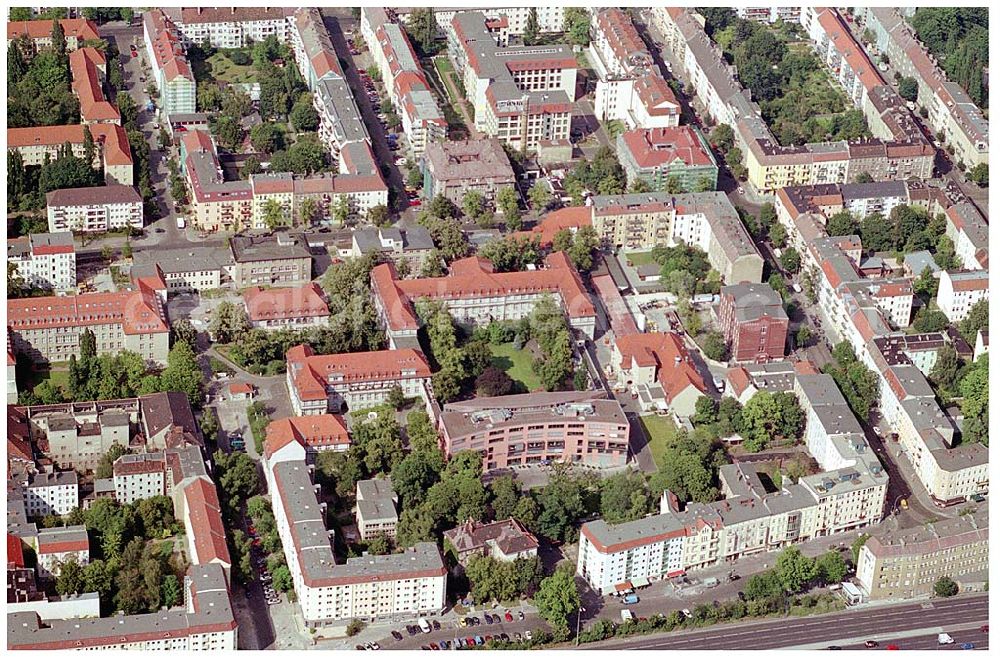 Aerial photograph Berlin Lichtenberg - Erweiterungsbaustelle Krankenhaus Lichtenberg