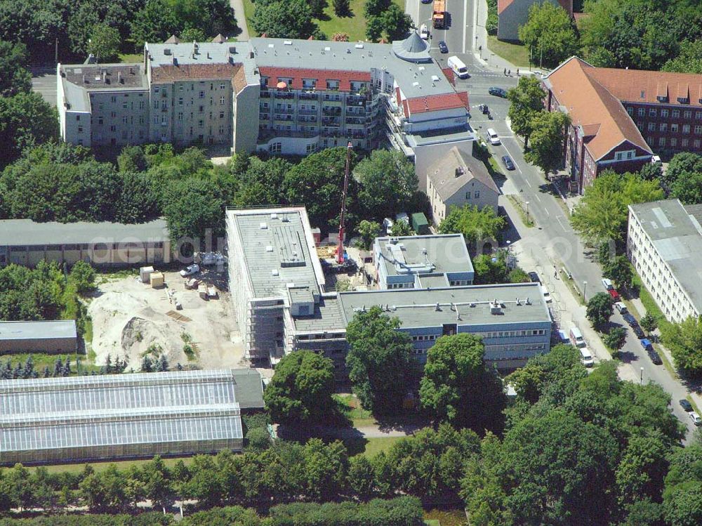 Aerial image Berlin - Berlin - Lichtenberg Erweiterungsneubau am Institut für Zoo- und Wildtierforschung IZW an der Alfred-Kowalke-Straße 29 in 10315 Berlin-Lichtenberg (am Tierpark).