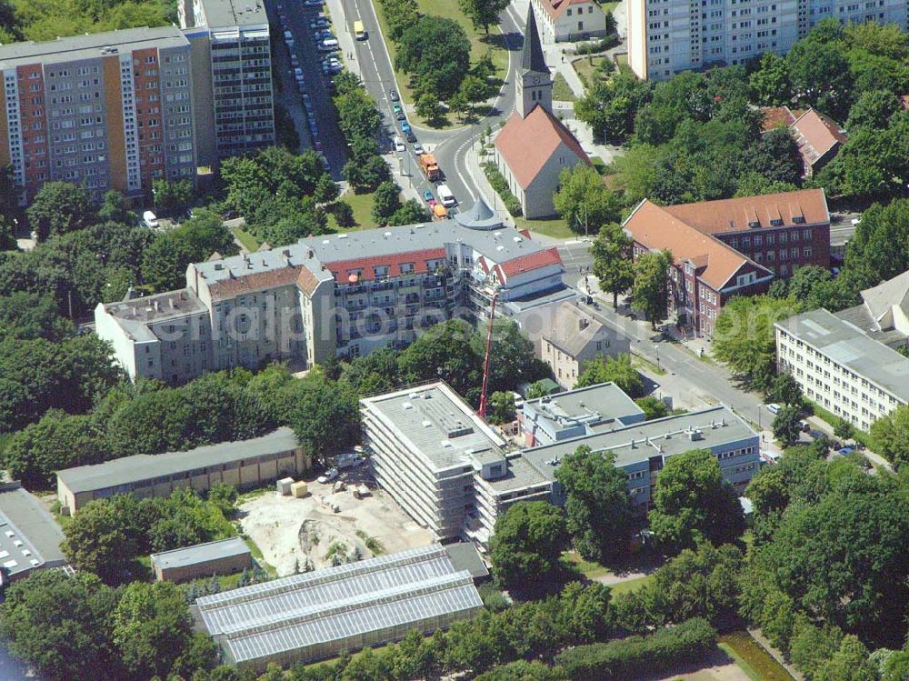 Aerial photograph Berlin - Berlin - Lichtenberg Erweiterungsneubau am Institut für Zoo- und Wildtierforschung IZW an der Alfred-Kowalke-Straße 29 in 10315 Berlin-Lichtenberg (am Tierpark).