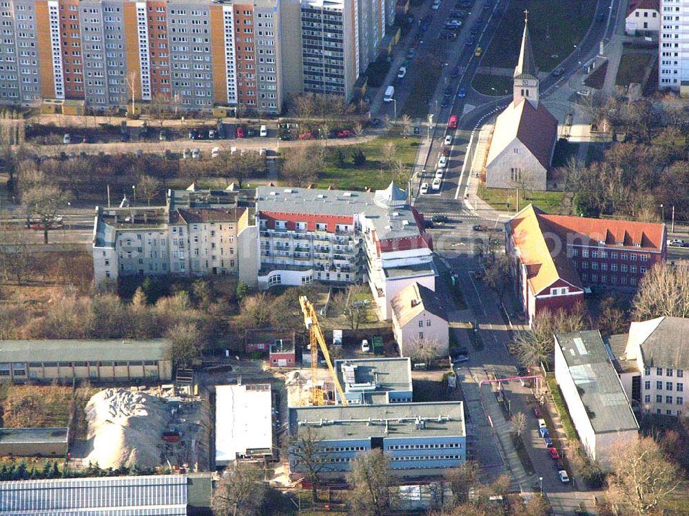 Aerial photograph Berlin - Lichtenberg - Erweiterungsneubau am Institut für Zoo- und Wildtierforschung IZW an der Alfred-Kowalke-Straße 29 in 10315 Berlin-Lichtenberg (am Tierpark).