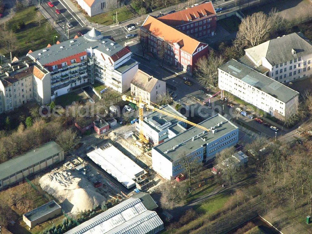 Aerial image Berlin - Lichtenberg - Erweiterungsneubau am Institut für Zoo- und Wildtierforschung IZW an der Alfred-Kowalke-Straße 29 in 10315 Berlin-Lichtenberg (am Tierpark).