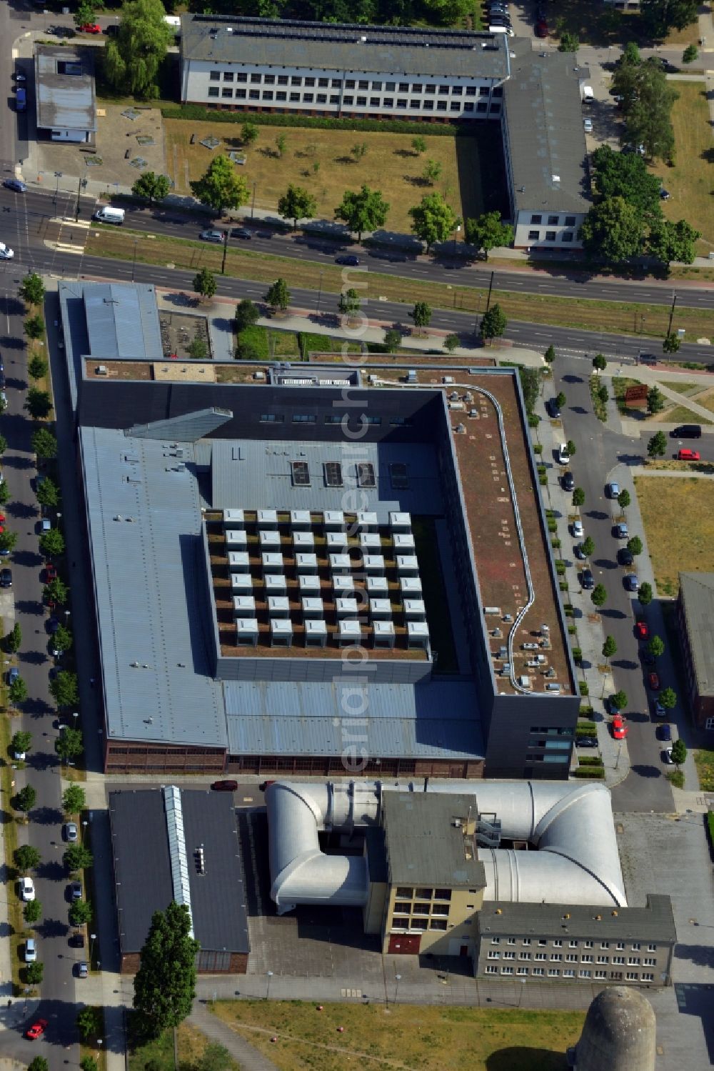 Berlin OT Adlershof from above - View of the Erwin Schroedinger Zentrum in Berlin - Adlershof