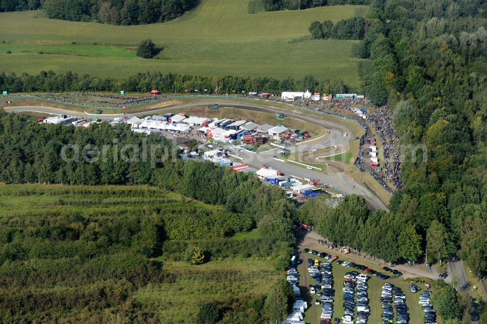 Buxtehude from above - The Estering is a permanent motor racing circuit for rallycross competitions in Buxtehude, located about 35 km southwest of Hamburg in the federal state of Lower Saxony, Germany