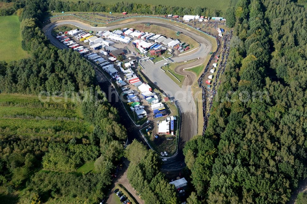 Aerial image Buxtehude - The Estering is a permanent motor racing circuit for rallycross competitions in Buxtehude, located about 35 km southwest of Hamburg in the federal state of Lower Saxony, Germany