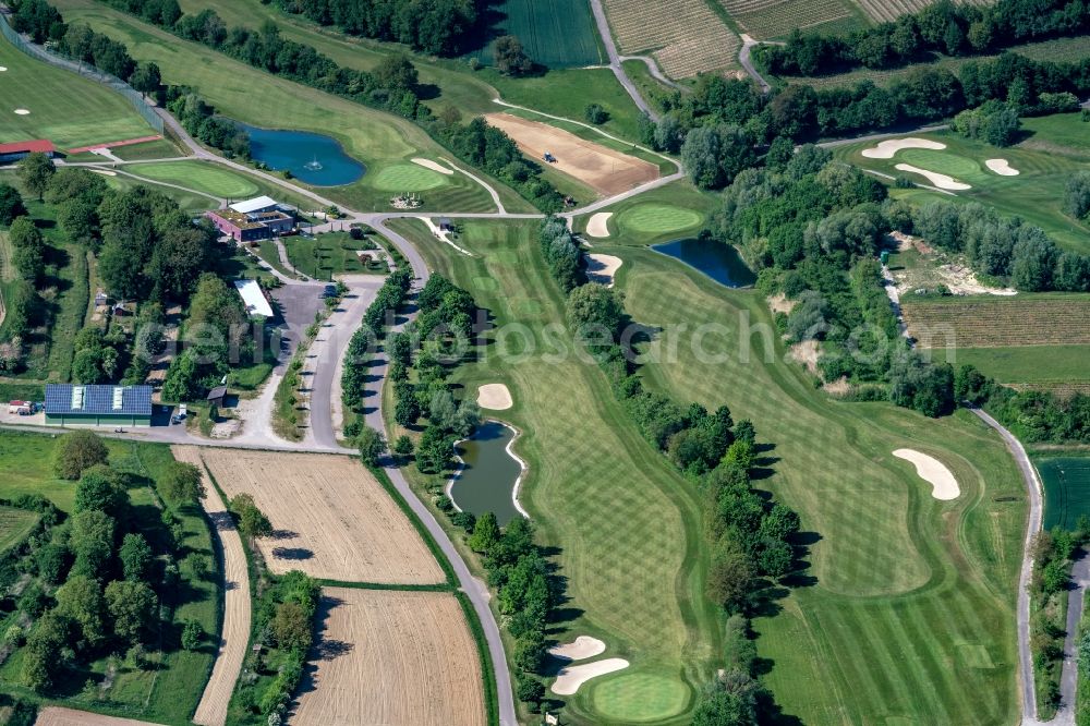 Herbolzheim from above - Grounds of the Golf course at Breisgau Golf in Herbolzheim in the state Baden-Wurttemberg, Germany