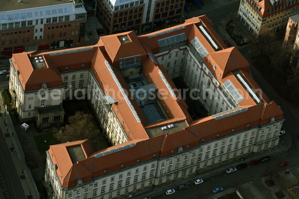 Frankfurt (Oder) from above - Building of the university Viadrina in Frankfurt (Oder) in the state Brandenburg