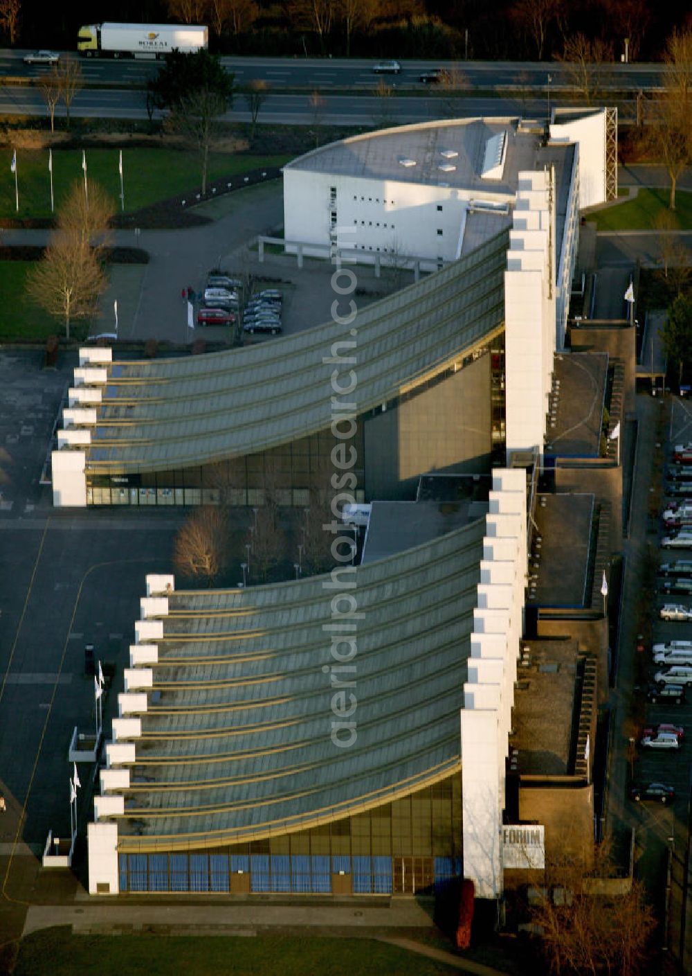 Aerial image Castrop-Rauxel - Blick auf die Europahalle von Castrop Rauxel.