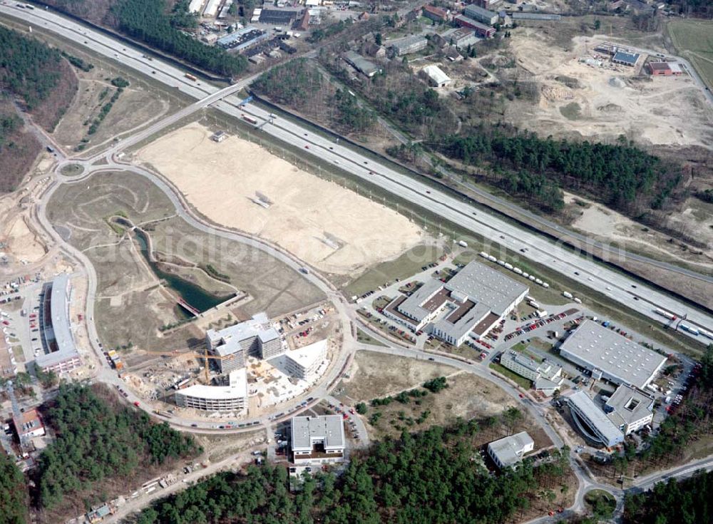 Aerial photograph Drewitz - Europark Dreilinden.