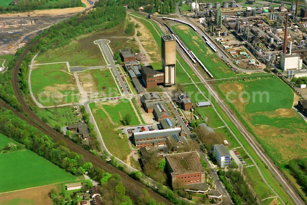 Aerial photograph Moers - Eurotec technology park on the site of the former mine Rheinpreussen in Moers in North Rhine-Westphalia