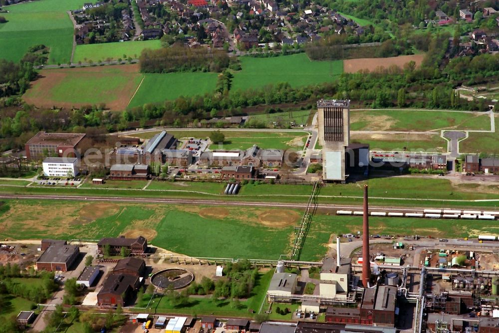 Moers from the bird's eye view: Eurotec technology park on the site of the former mine Rheinpreussen in Moers in North Rhine-Westphalia