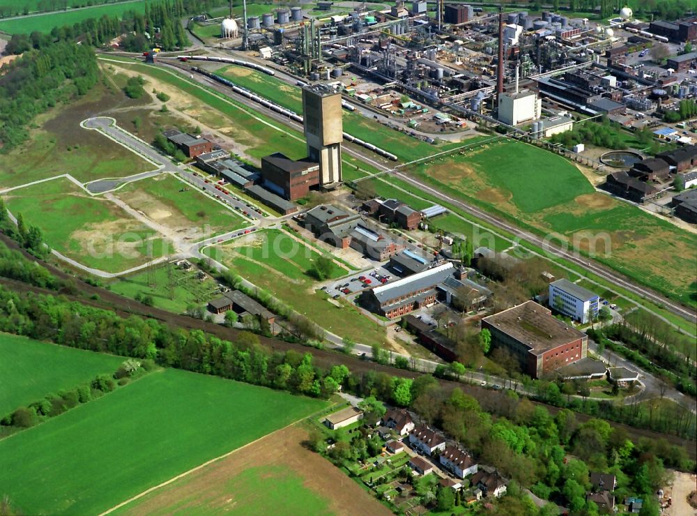 Aerial image Moers - Eurotec technology park on the site of the former mine Rheinpreussen in Moers in North Rhine-Westphalia