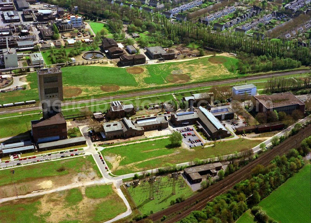 Moers from the bird's eye view: Eurotec technology park on the site of the former mine Rheinpreussen in Moers in North Rhine-Westphalia