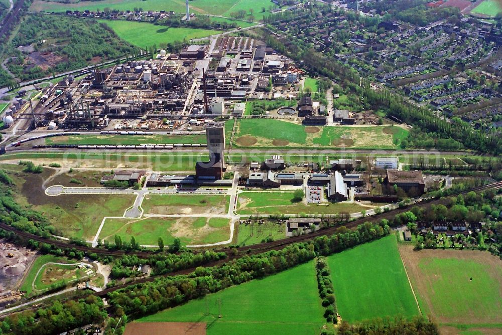 Moers from the bird's eye view: Eurotec technology park on the site of the former mine Rheinpreussen in Moers in North Rhine-Westphalia