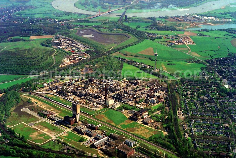 Aerial image Moers - Eurotec technology park on the site of the former mine Rheinpreussen in Moers in North Rhine-Westphalia