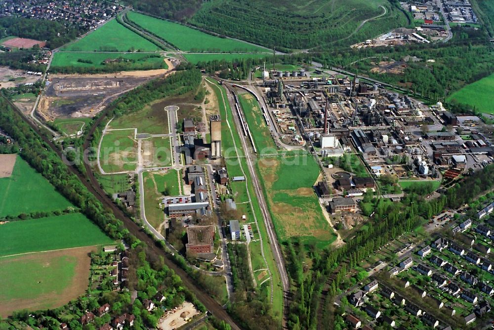 Aerial photograph Moers - Eurotec technology park on the site of the former mine Rheinpreussen in Moers in North Rhine-Westphalia