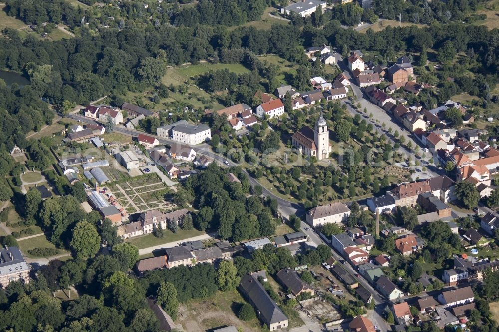 Aerial image Altdöbern - Evangelical Church in Brandenburg Altdöbern