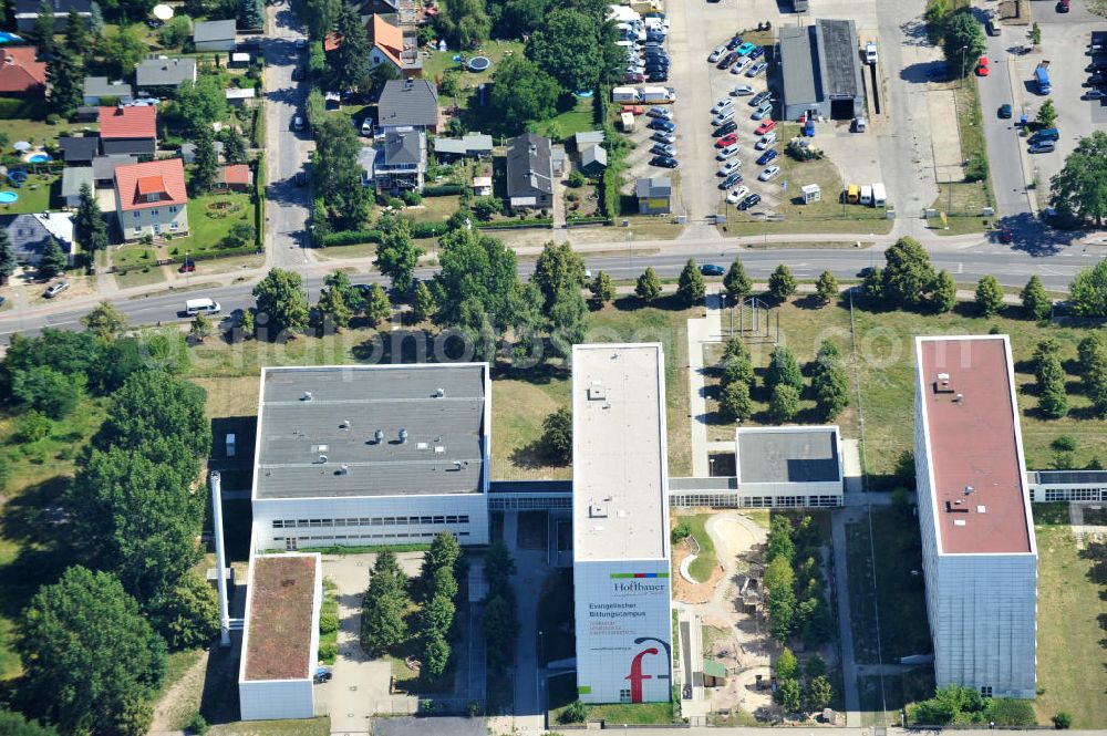 Aerial image Kleinmachnow - Protestant formation campus Kleinmachnow