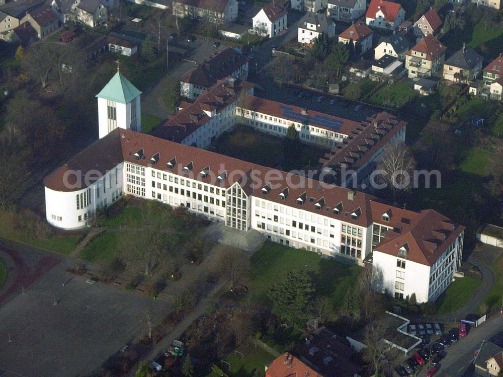 Aerial image Bielefeld - 09.12.2004 Bielefeld, Blick auf das Evangelische Johannes Krankenhaus. Evangelisches Johannes-Krankenhaus, Schildescher Str. 99, 33611 Bielefeld, Telefon: 0521 / 8 01-02