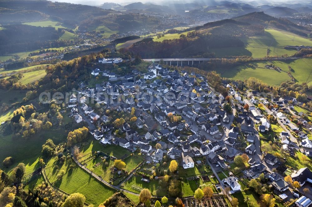 Aerial image Meschede - Eversberg near Meschede in the district Sauerland of North Rhine-Westphalia