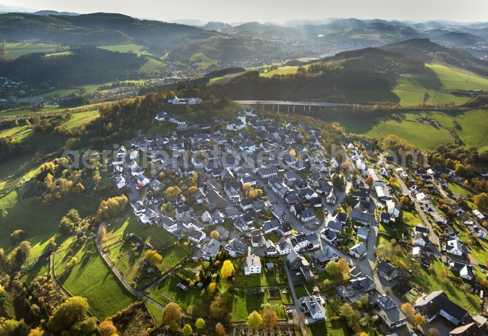 Aerial photograph Meschede - Eversberg near Meschede in the district Sauerland of North Rhine-Westphalia