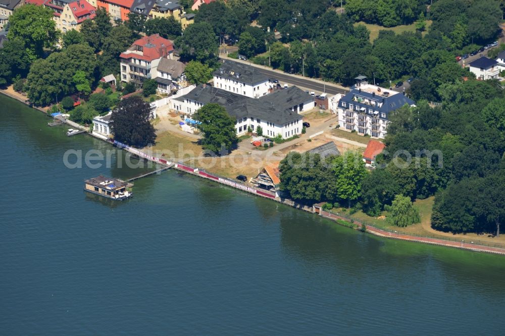 Berlin from above - Exclusive gated community on the banks of the Mueggelsee in Berlin