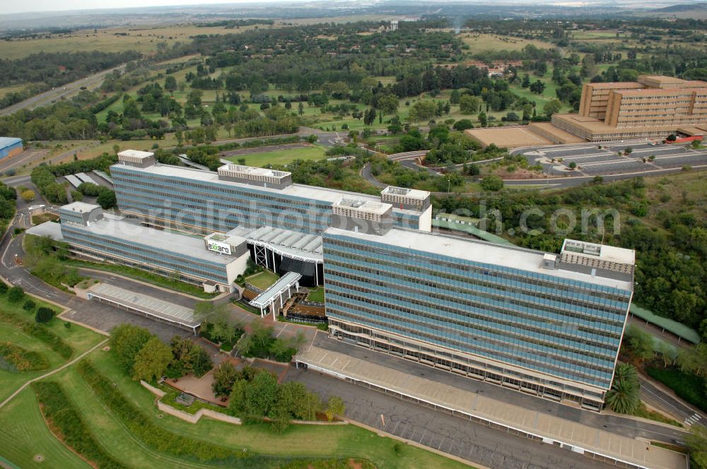 Aerial image Pretoria - Zentrale des Bergbauunternehmen Exxaro an der Roger Dyason in Pretoria / Südafrika. Headquarters of the mining group Exxaro Corporate Centre in Pretoria / South Africa.