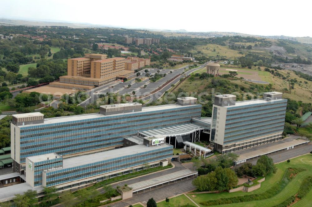 Aerial photograph Pretoria - Zentrale des Bergbauunternehmen Exxaro an der Roger Dyason in Pretoria / Südafrika. Headquarters of the mining group Exxaro Corporate Centre in Pretoria / South Africa.