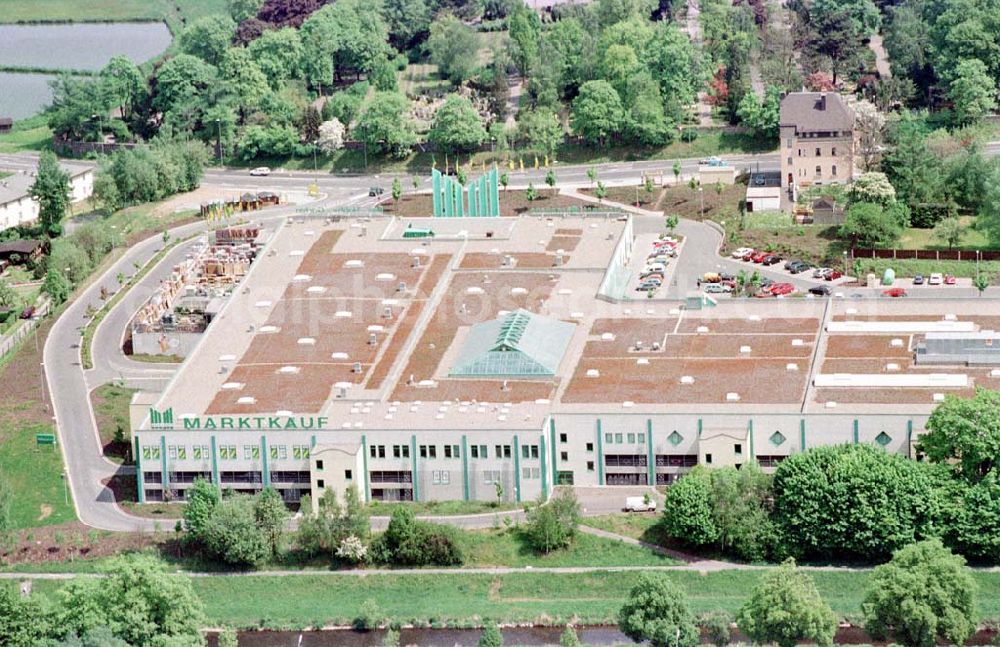 Hof / Bayern from above - Fa. MARKTKAUF in der Schleizer Str. 49 in 95028 Hof. Tel.: 09281-7186