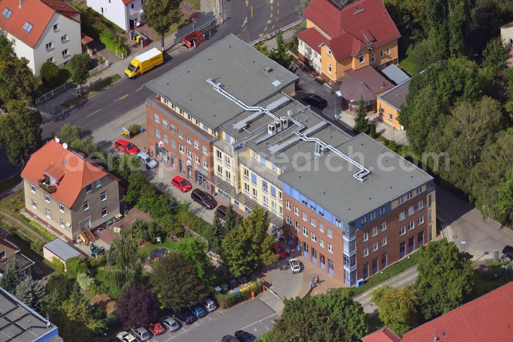 Aerial image Berlin - View at the specialist medical center Berlin Kaulsdorf at the Myslowitzer in Berlin Hellersdorf