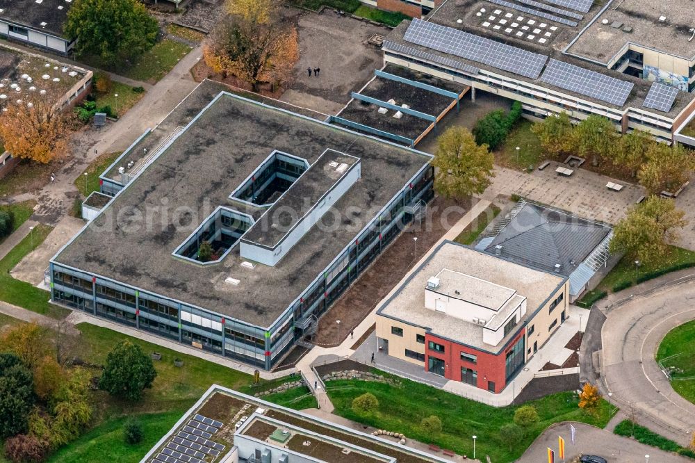 Aerial photograph Gengenbach - Campus building of the University of Applied Sciences Hochschule Offenburg Bildungscampus on street Brueckenhaeuserstrasse in Gengenbach in the state Baden-Wuerttemberg, Germany