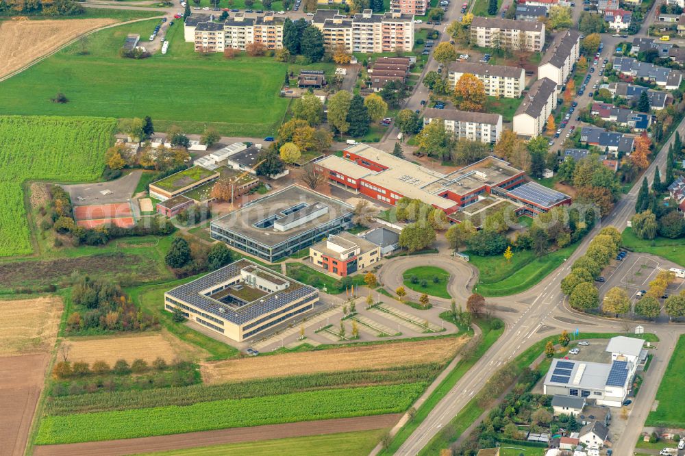 Gengenbach from the bird's eye view: Campus building of the University of Applied Sciences Hochschule Offenburg Bildungscampus on street Brueckenhaeuserstrasse in Gengenbach in the state Baden-Wuerttemberg, Germany