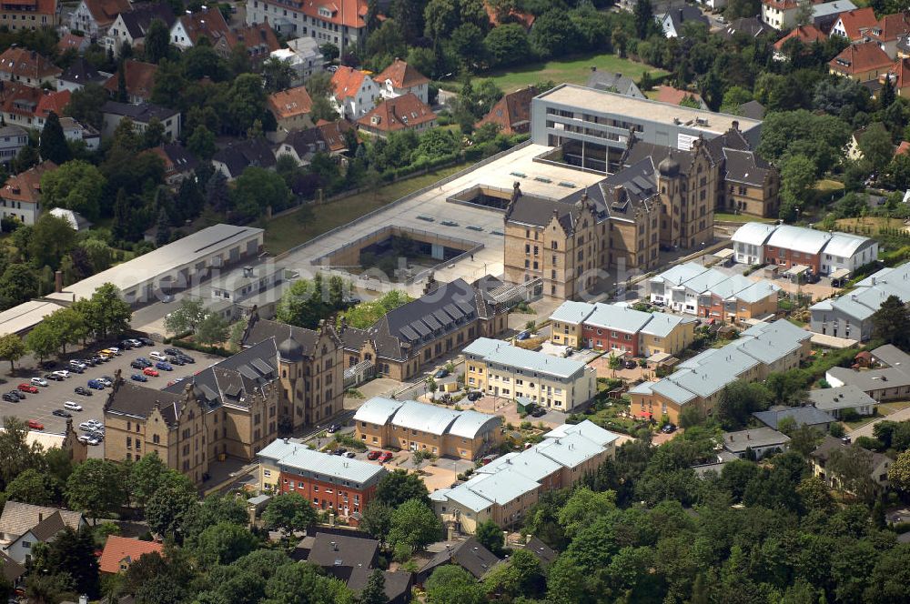 Aerial image Osnabrück - Blick auf das Gelände der Fachhochschule Osnabrück. Ist seit 2003 Stiftungshochschule mit 78 Studienprogrammen und international anerkannten Studienabschlüssen. Kontakt: Fachhochschule Osnabrück, Caprivistr. 30 A, 49076 Osnabrück, Tel. +49(0)541 969 2066, Email: webmaster@fh-osnabrueck.de