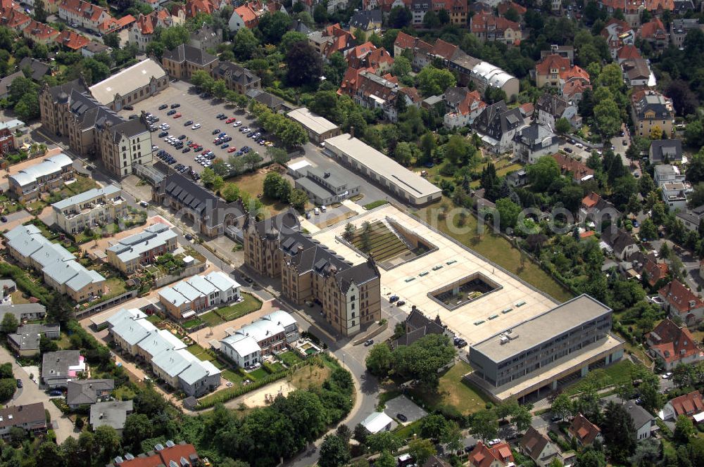 Aerial image Osnabrück - Blick auf das Gelände der Fachhochschule Osnabrück. Ist seit 2003 Stiftungshochschule mit 78 Studienprogrammen und international anerkannten Studienabschlüssen. Kontakt: Fachhochschule Osnabrück, Caprivistr. 30 A, 49076 Osnabrück, Tel. +49(0)541 969 2066, Email: webmaster@fh-osnabrueck.de