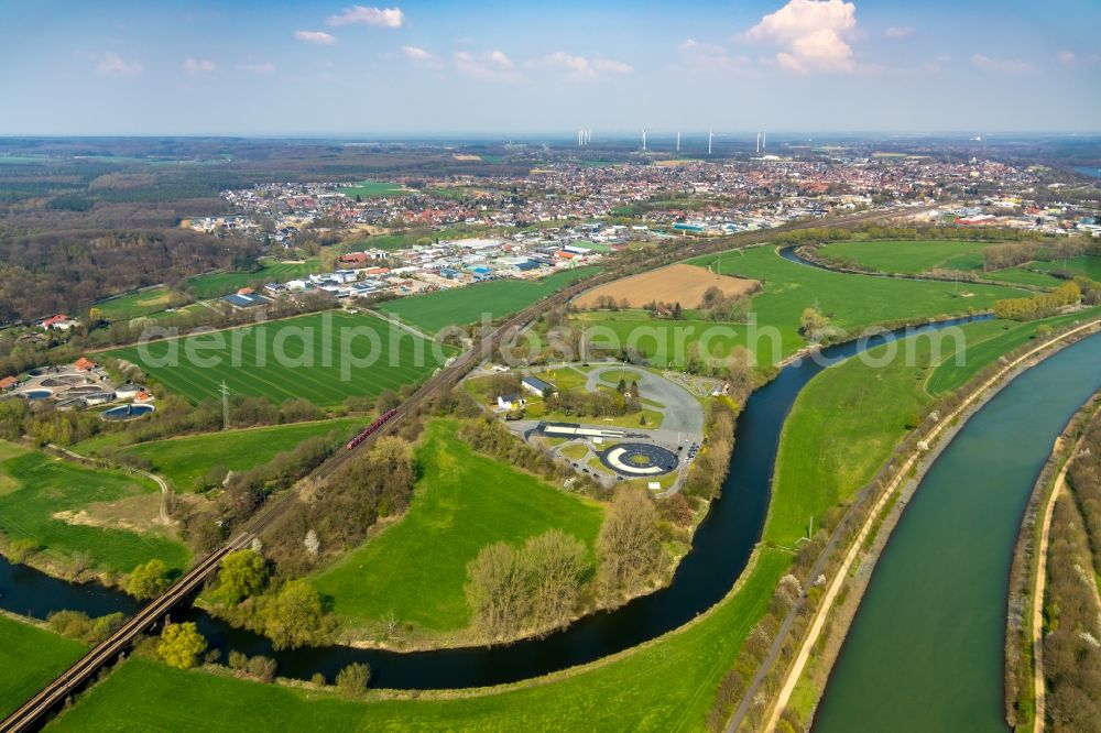 Haltern am See from the bird's eye view: Driving Safety Training to improve road safety in motor vehicles - ADAC Trainingsanlage Haltern in Berghaltern in Haltern am See in the state North Rhine-Westphalia, Germany