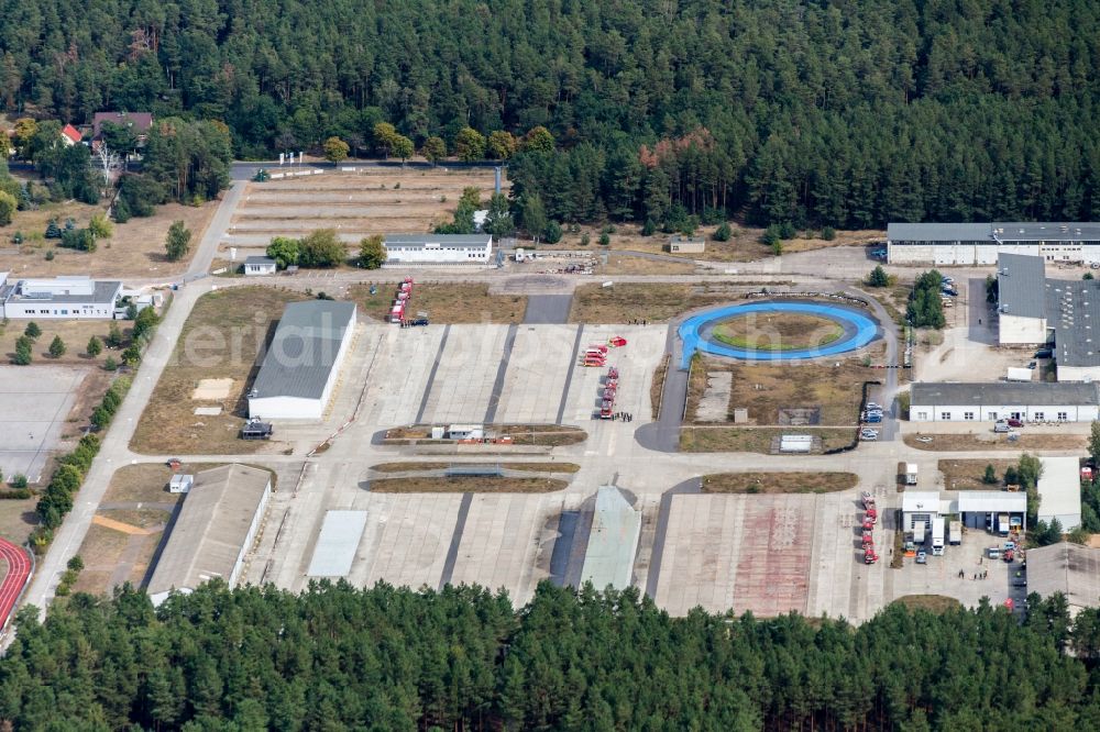 Aerial photograph Oranienburg - Driving Safety Training to improve road safety in motor vehicles of TUeV Rheinland Akademie in Oranienburg in the state Brandenburg, Germany