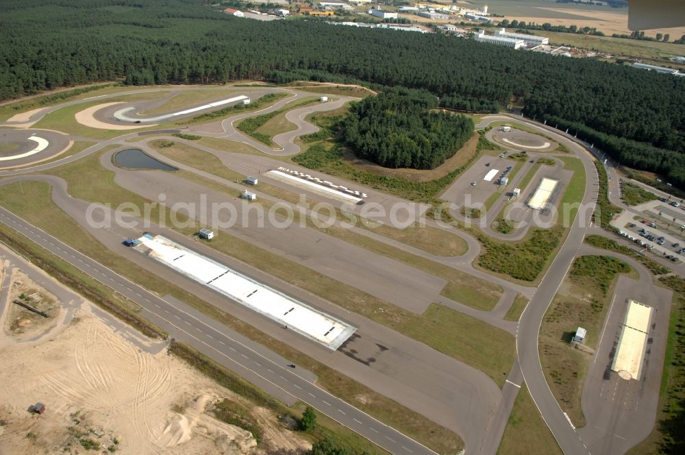 Aerial image Linthe - Driving Safety Training to improve road safety in motor vehicles in Linthe in the state Brandenburg