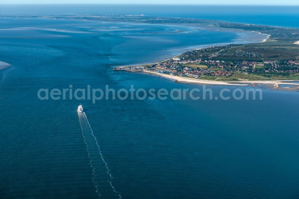 Aerial photograph List - Ride a ferry ship of FRS Foerde Reederei Seetouristik GmbH & Co. KG in List in the state