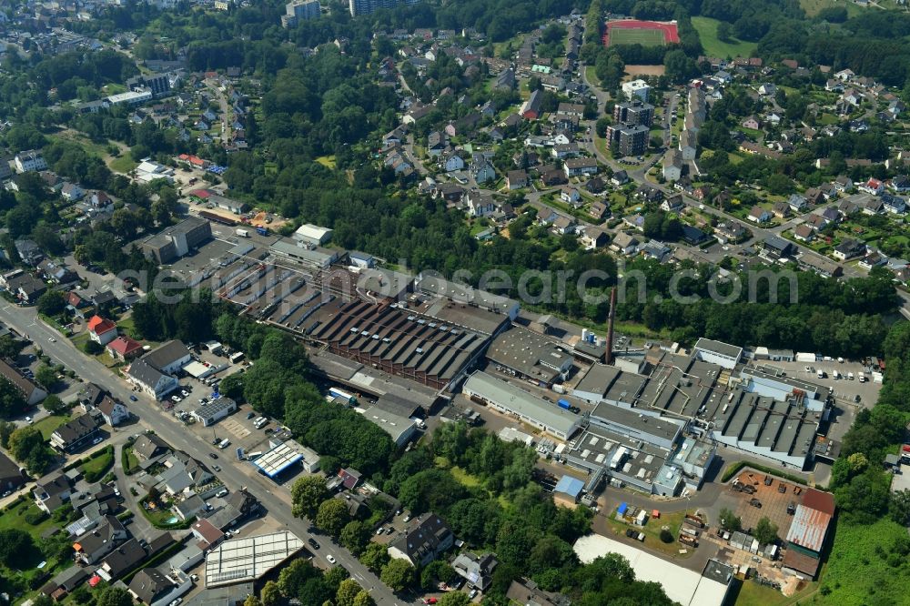 Aerial photograph Burscheid - Buildings and production halls on the vehicle construction site of Feofal Mogul on Montanusstrasse in the district Kaltenherberg in Burscheid in the state North Rhine-Westphalia, Germany